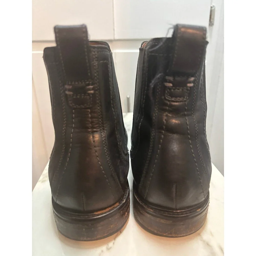 Cole Haan Warner Grand Boots Mens Size 10 Black Water Resistant Leather